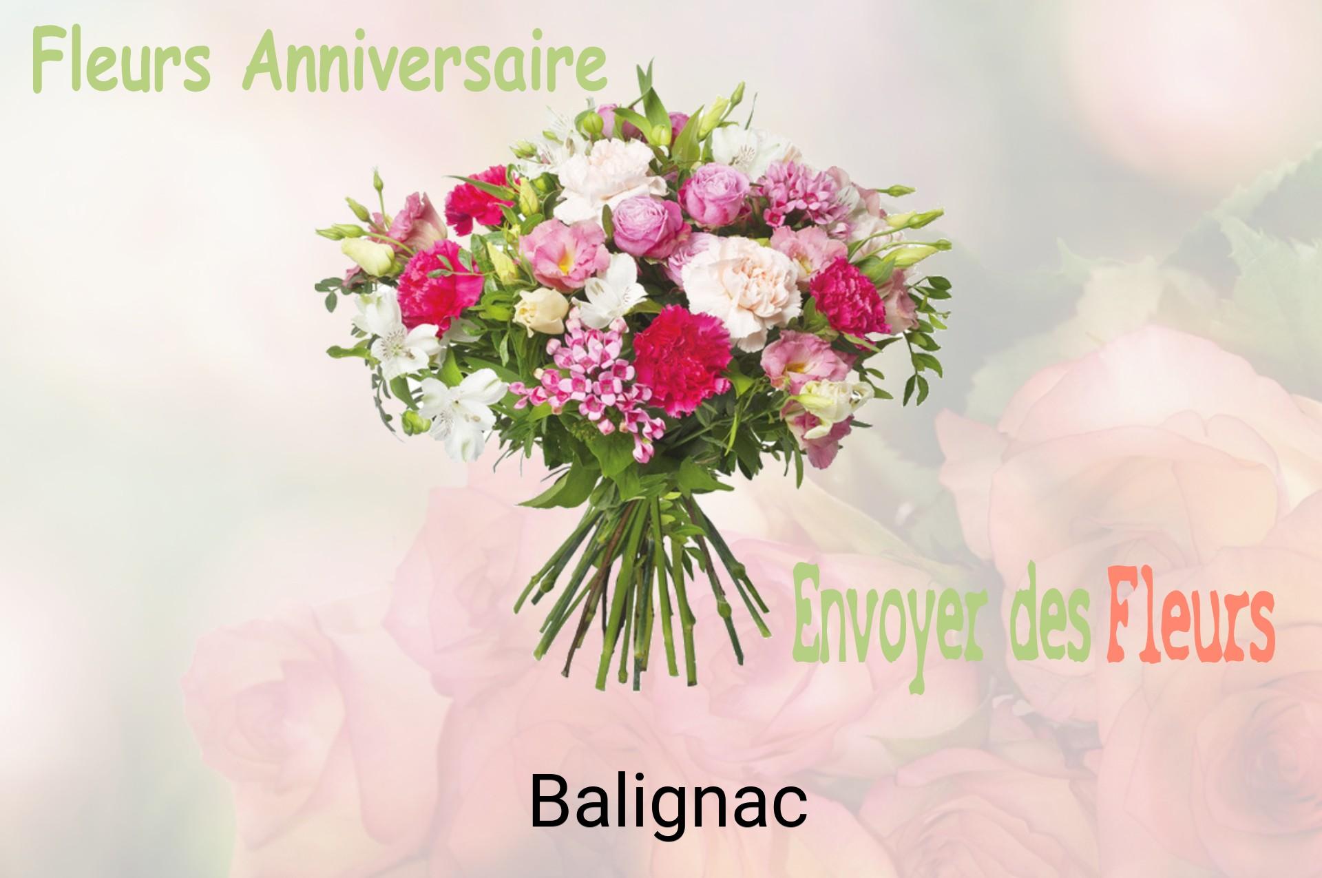 Bouquet de fleurs d’anniversaire livré à Balignac